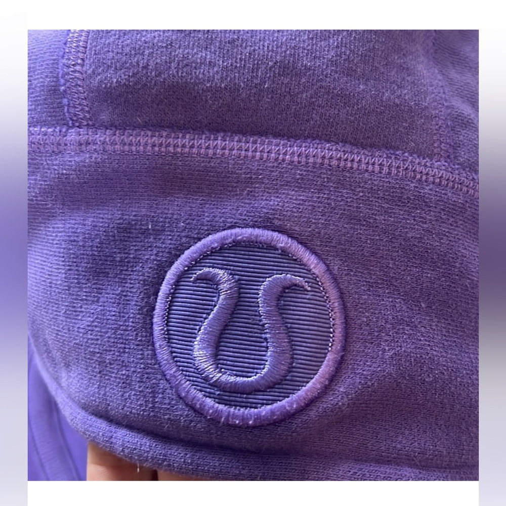 RARE- Lululemon Chakra Lotus Scuba-Sz 12- Embroidered Lotus🪷 on Hood- Purp- SE - Picture 14 of 17
